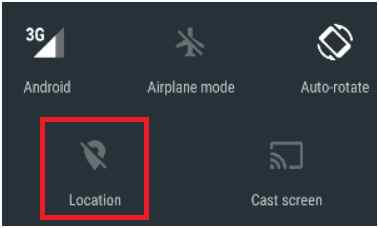 Location is now turned off